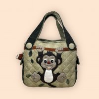 Handmade Green Monkey Bag