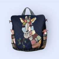 Giraffe Appliqué Patchwork Backpack