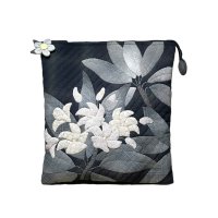 Plumeria Applique Crossbody Bag