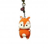 Crochet Squirrel Bag Charm