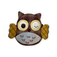 Handmade winking owl pouch