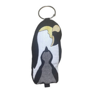 Handmade Penguin Applique Pouch