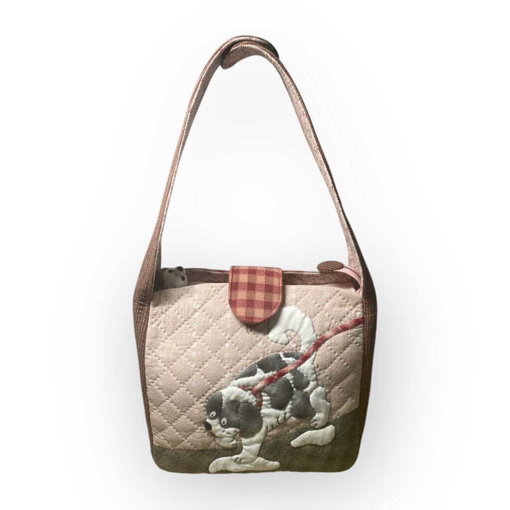 Quilted Puppy Shoulder Bag
